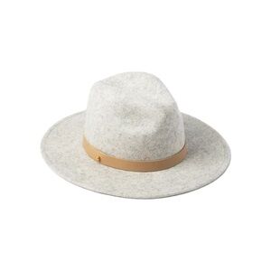 Lack Of Color Light Gray Fedora with Tan Band